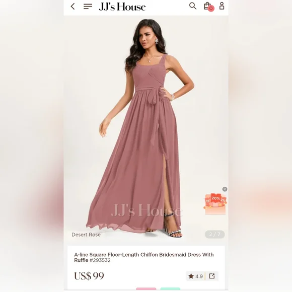 Dresses | Jj House Desert Rose Bridesmaid Dress | Poshmark Dresses | Jj House Desert Rose Bridesmaid Dress | Poshmark